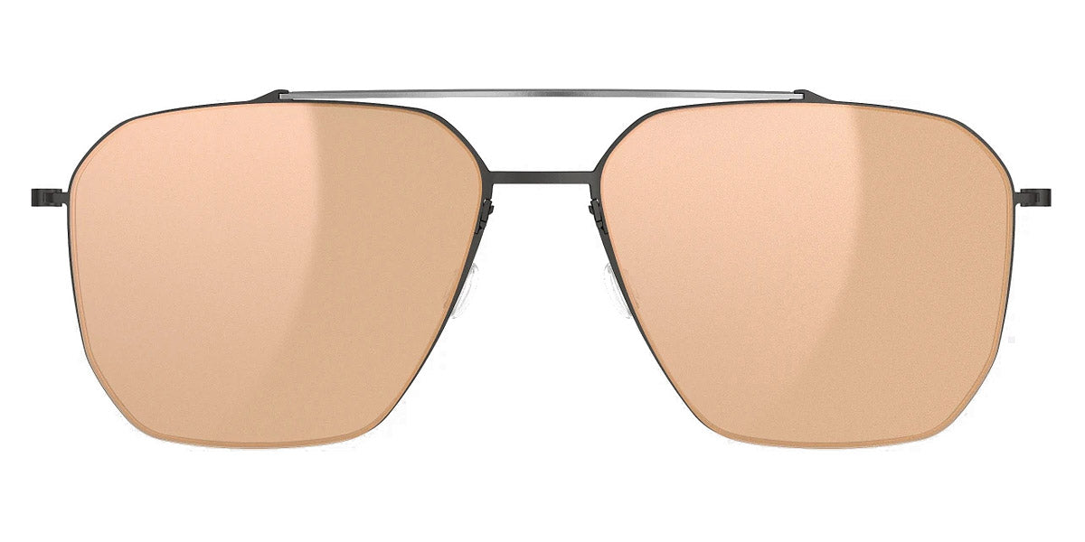 Lindberg Sun Titanium™ 8804 sunglasses in 850-U9-P10 / Rose Gold Mirror - Medium Gray - SL54 / 54-15-140 - Modern Eye Care Portland