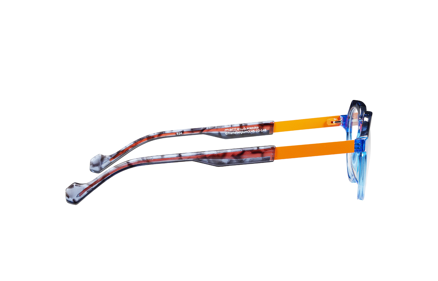 MATTTEW Acapulco eyeglasses in 924-bleu-orange - Glance Glasses