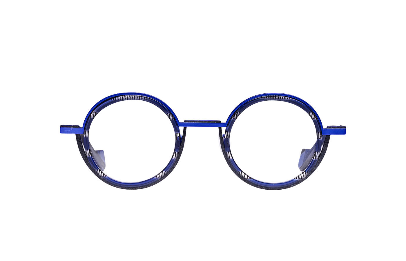 MATTTEW Anchor eyeglasses in 2028-noir-bleu-2 - Glance Glasses