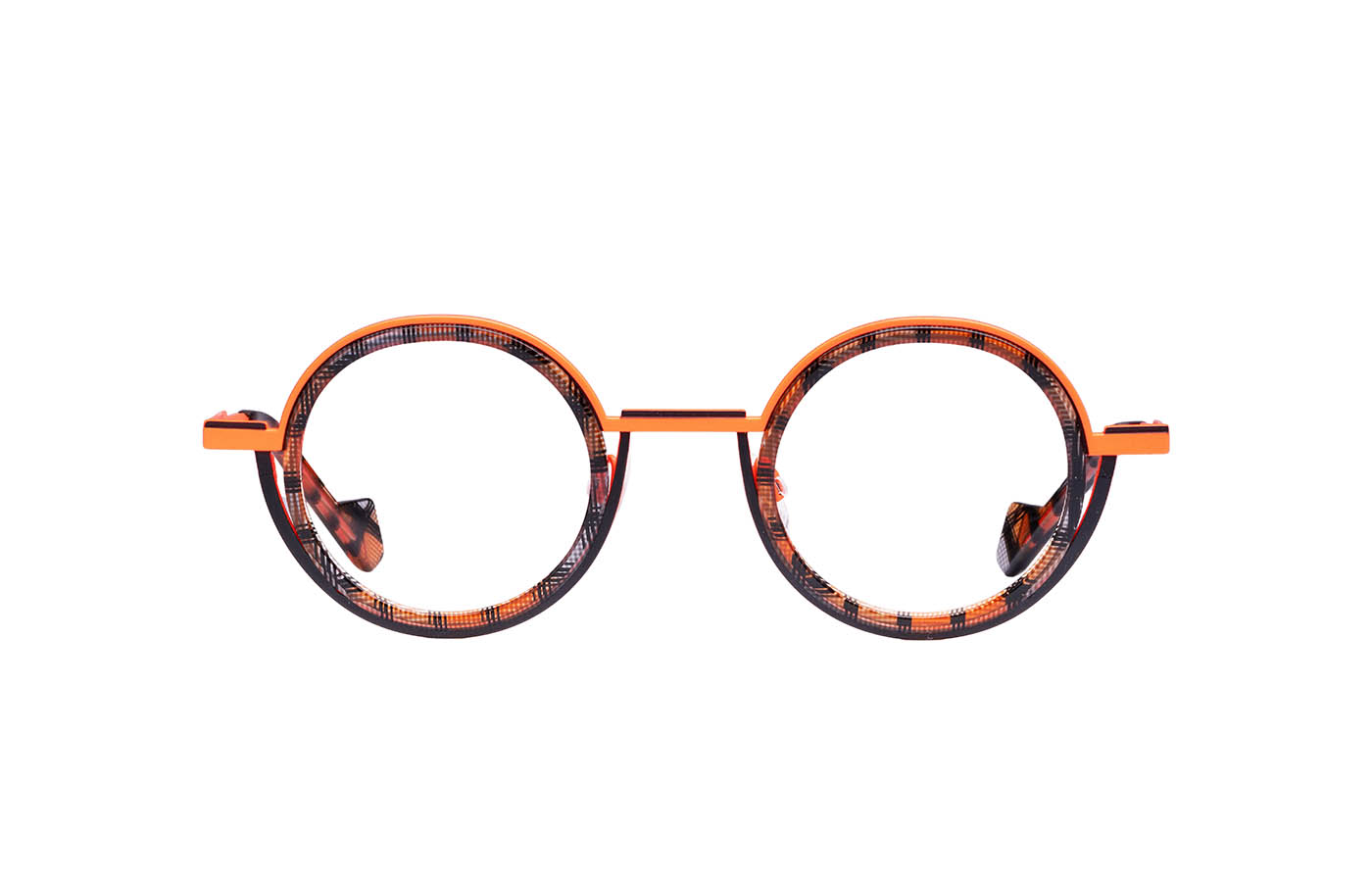 MATTTEW Anchor eyeglasses in 2030-noir-orange-2 - Glance Glasses