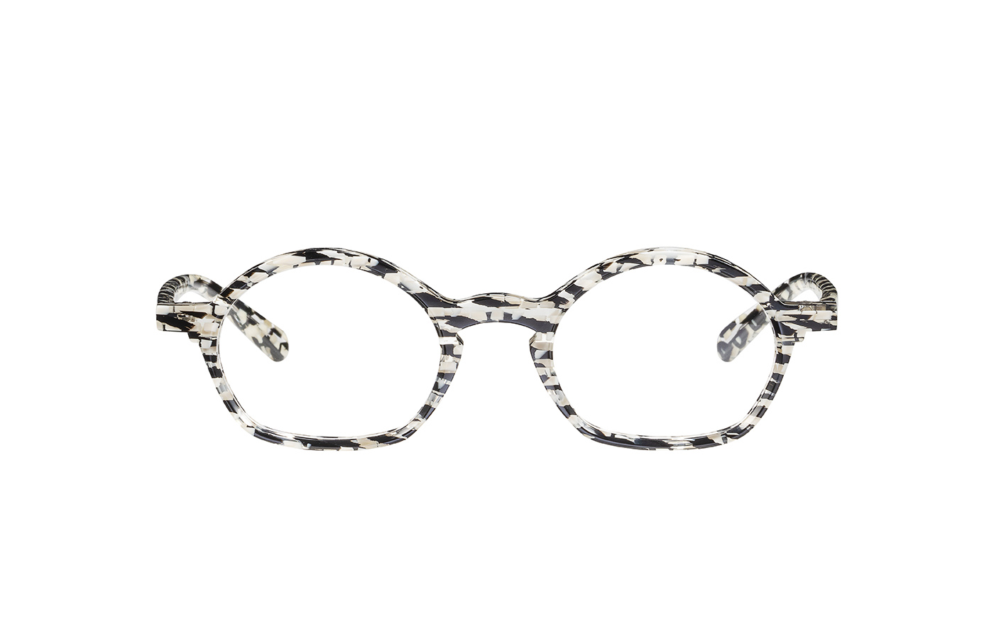 MATTTEW Anza eyeglasses in 839-white-black - Glance Glasses