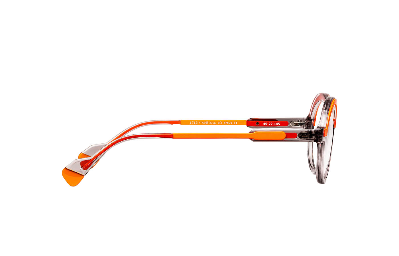 MATTTEW Arcus eyeglasses in 1713-crystal-gris-rouge-flash - Glance Glasses