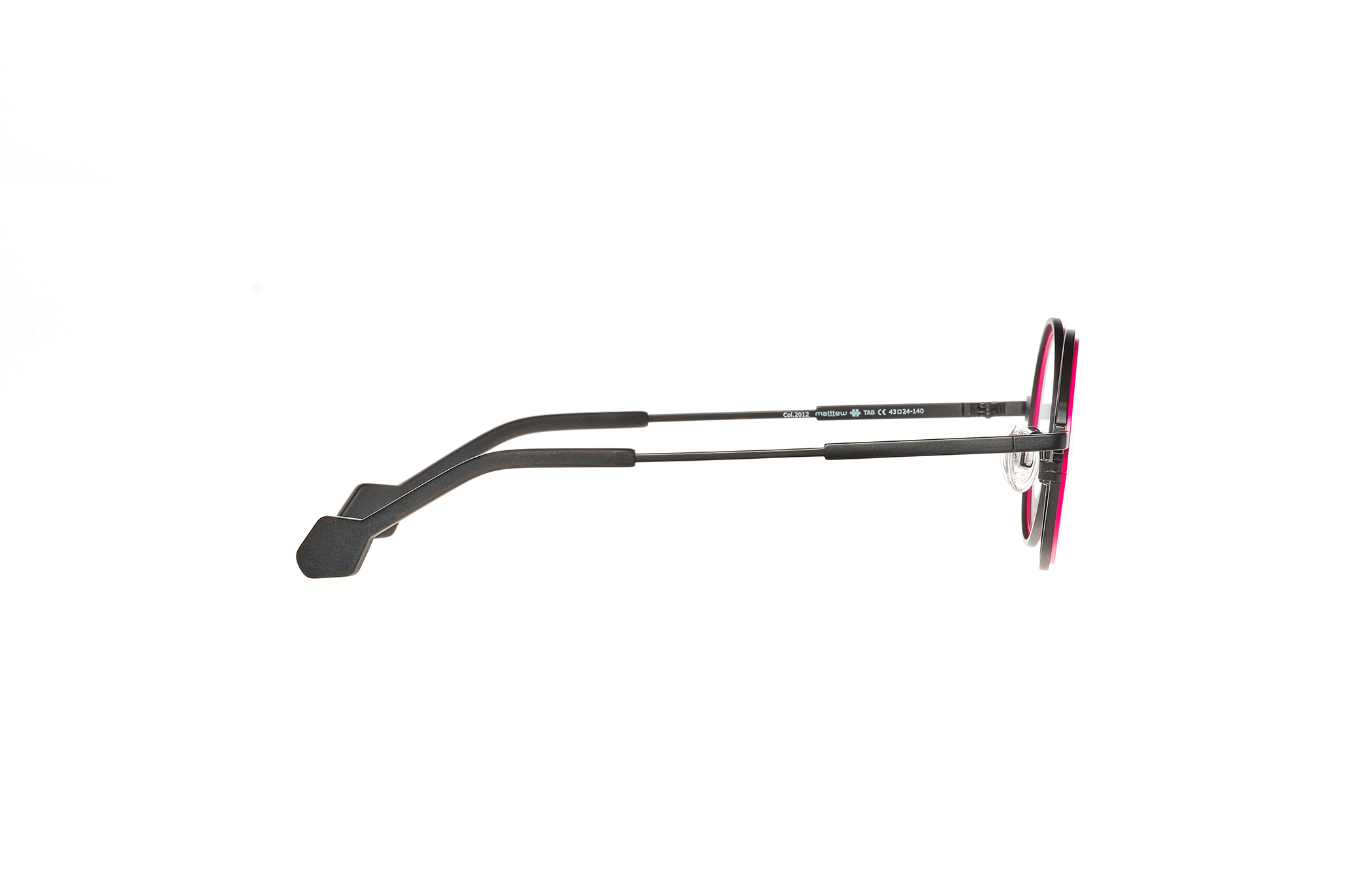 MATTTEW Tab eyeglasses in 2012-rose-noir - Glance Glasses