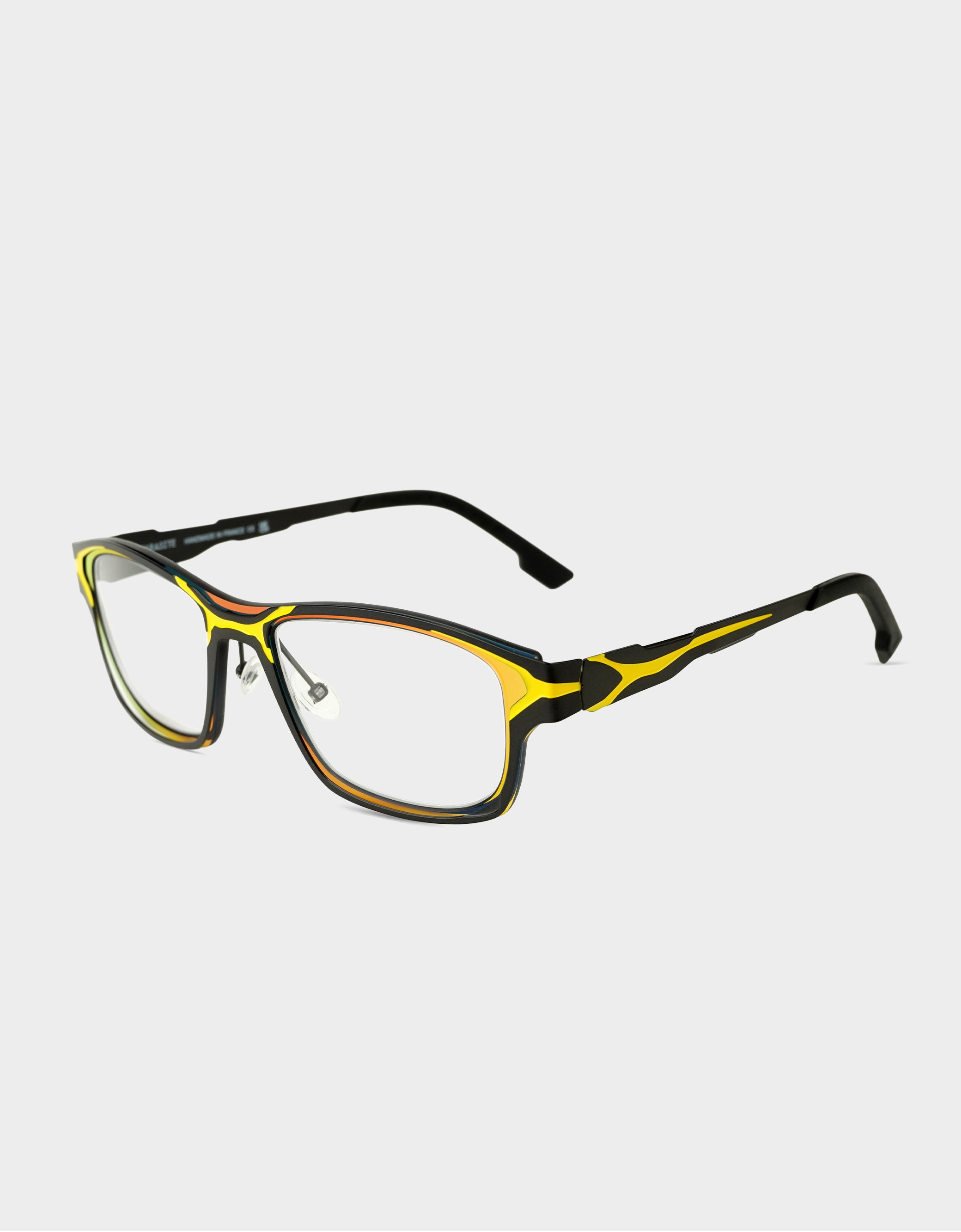 Parasite Eyewear ATOM 2 eyeglasses in C56 - GREY / YELLOW - Modern Eye Care Portland