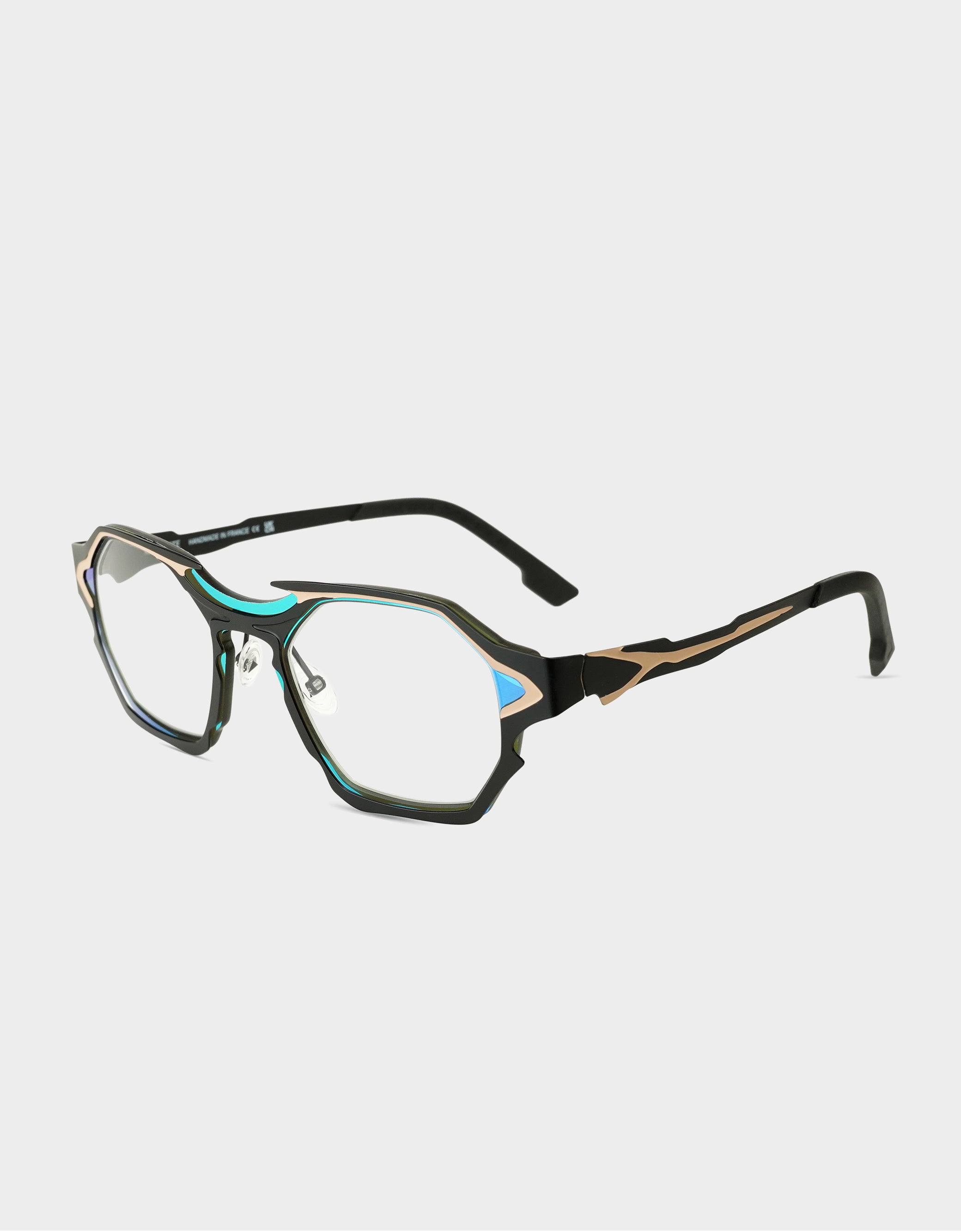Parasite Eyewear ATOM 3 eyeglasses in C59 - BLACK / BEIGE - Modern Eye Care Portland