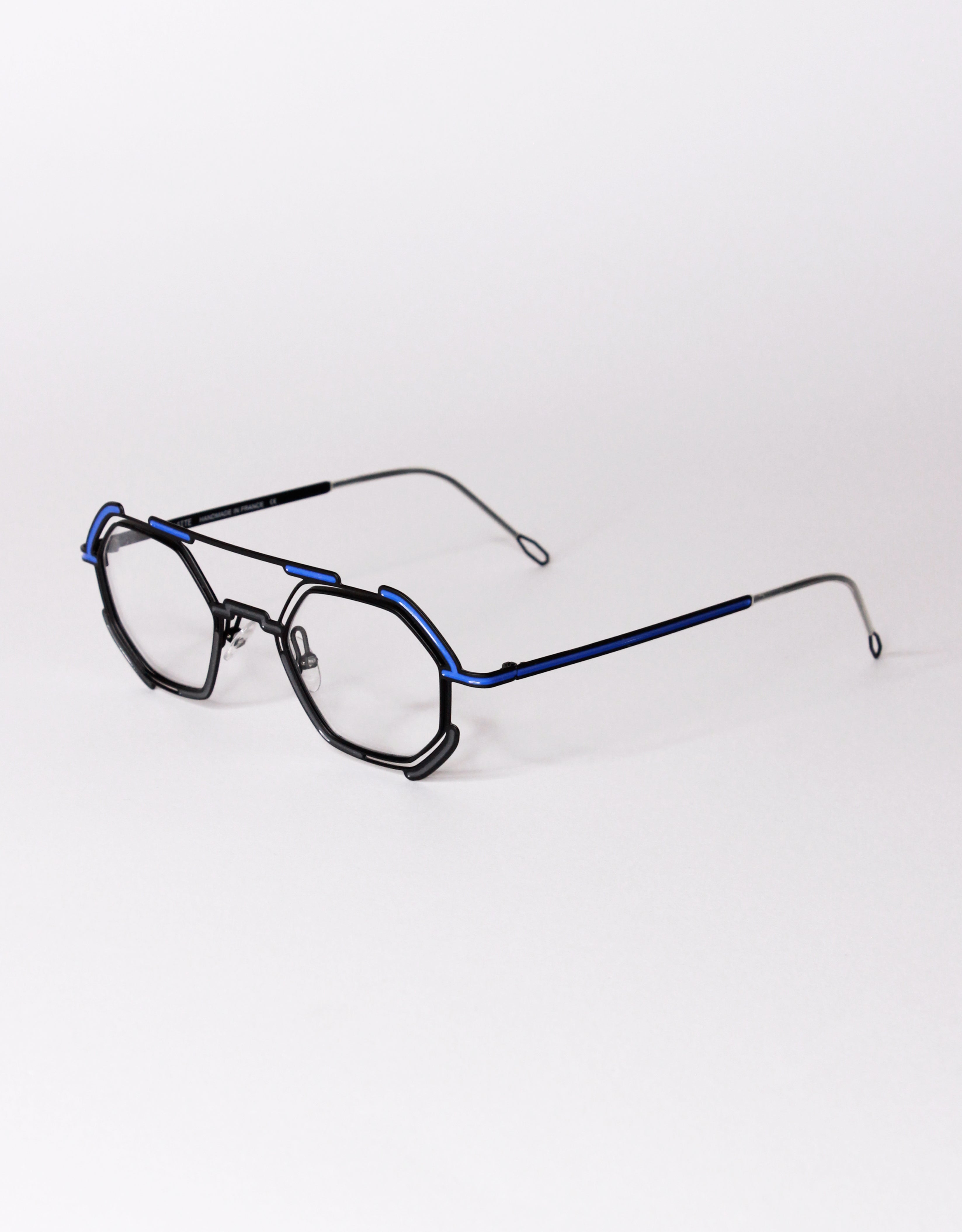 Parasite Eyewear AZTEC 1 eyeglasses in C72 - BLACK / BLUE GREY - Modern Eye Care Portland
