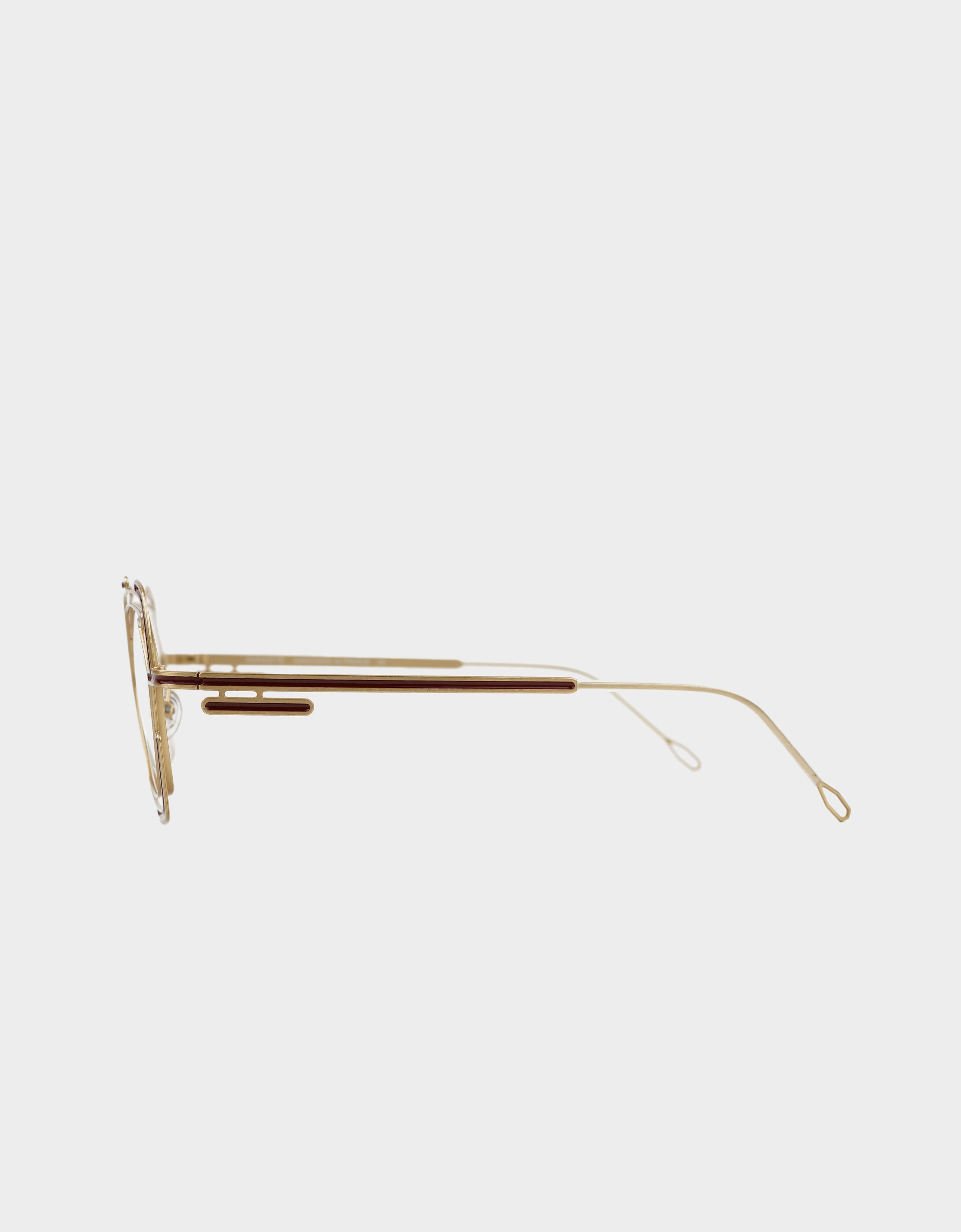 Parasite Eyewear AZTEC 2 eyeglasses in C51 - GOLD / WINE COLOR - Modern Eye Care Portland