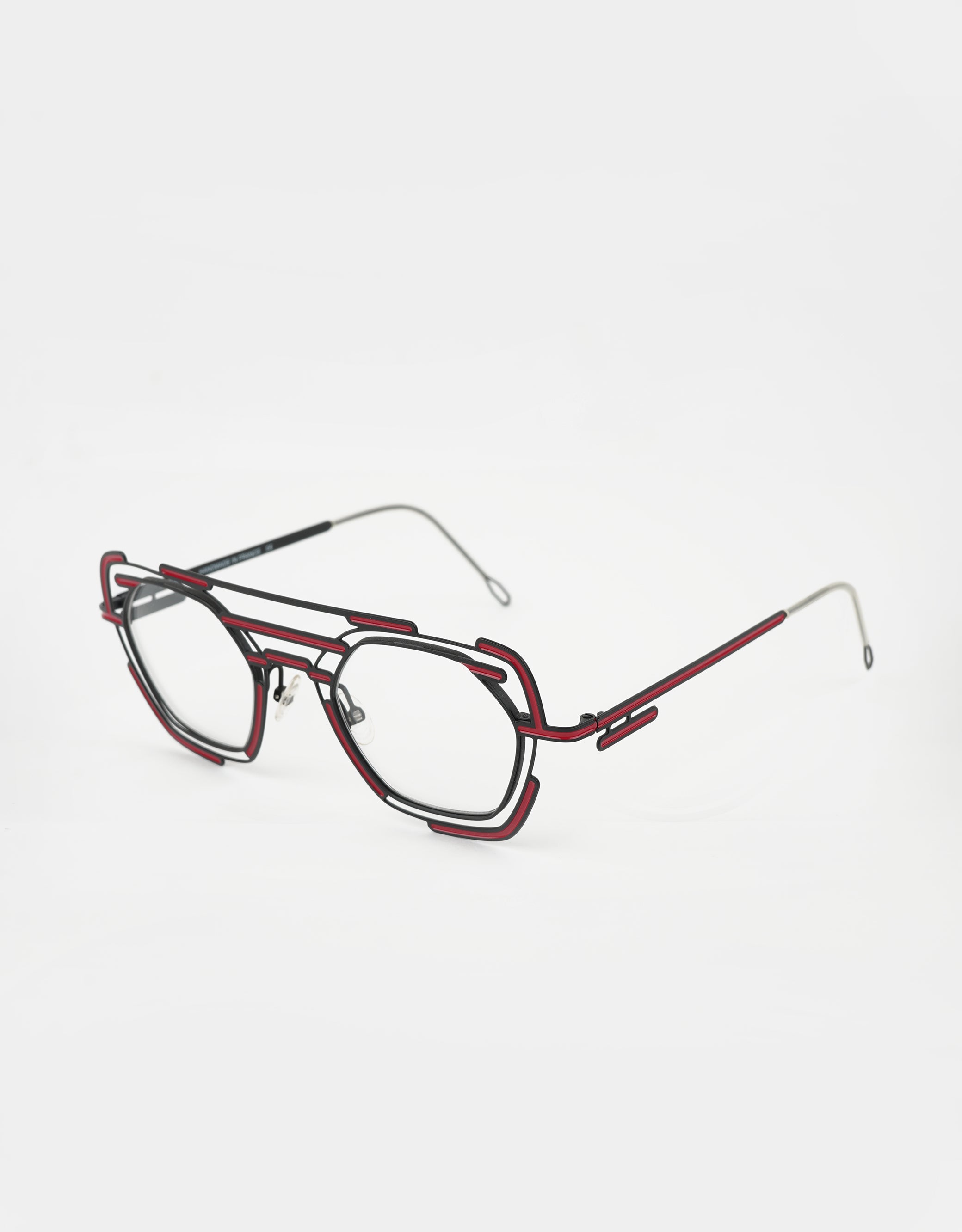 Parasite Eyewear AZTEC 2 eyeglasses in C80 - BLACK / MAGENTA - Modern Eye Care Portland