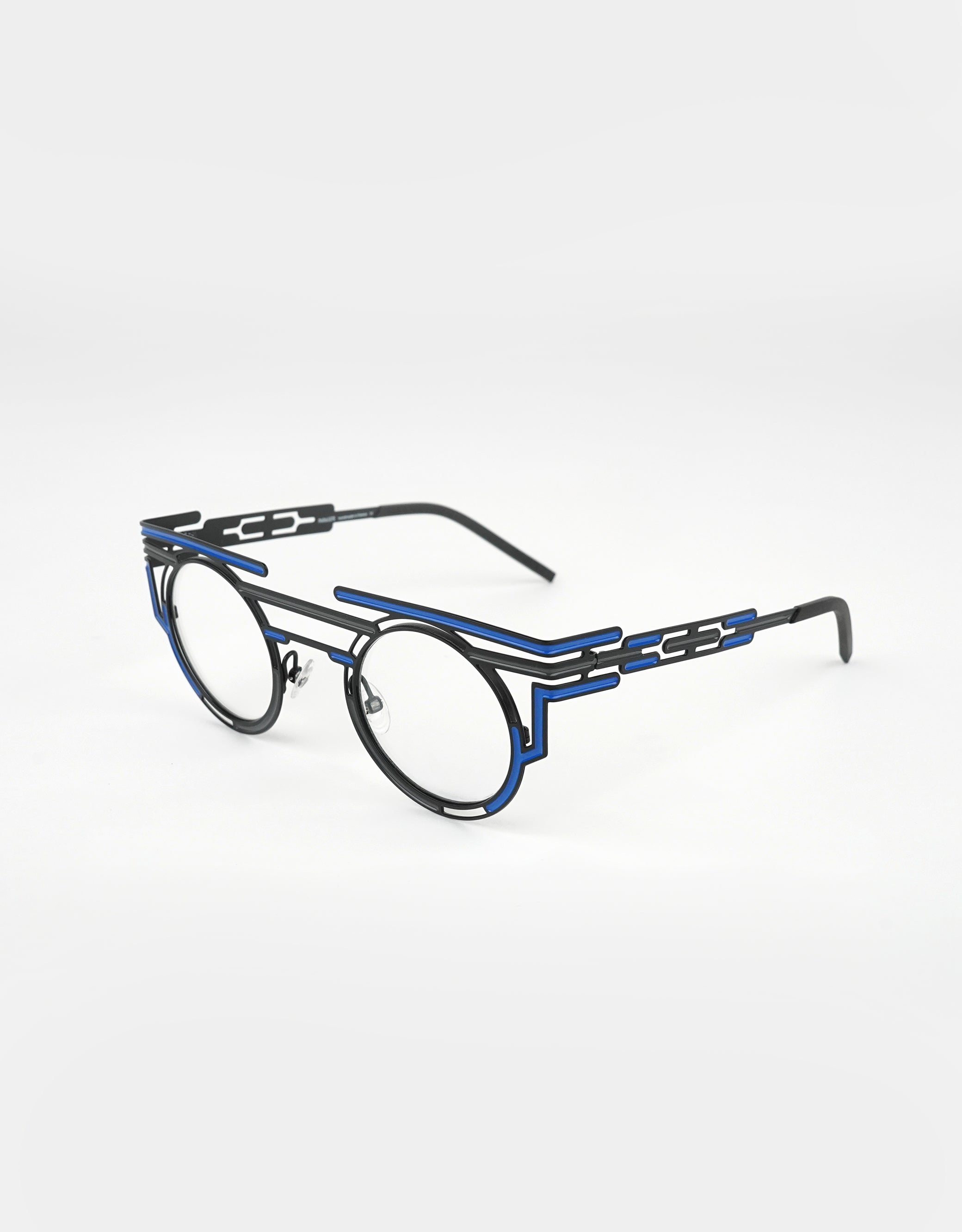 Parasite Eyewear AZTEC 6 eyeglasses in C72 - BLACK / BLUE GREY - Modern Eye Care Portland