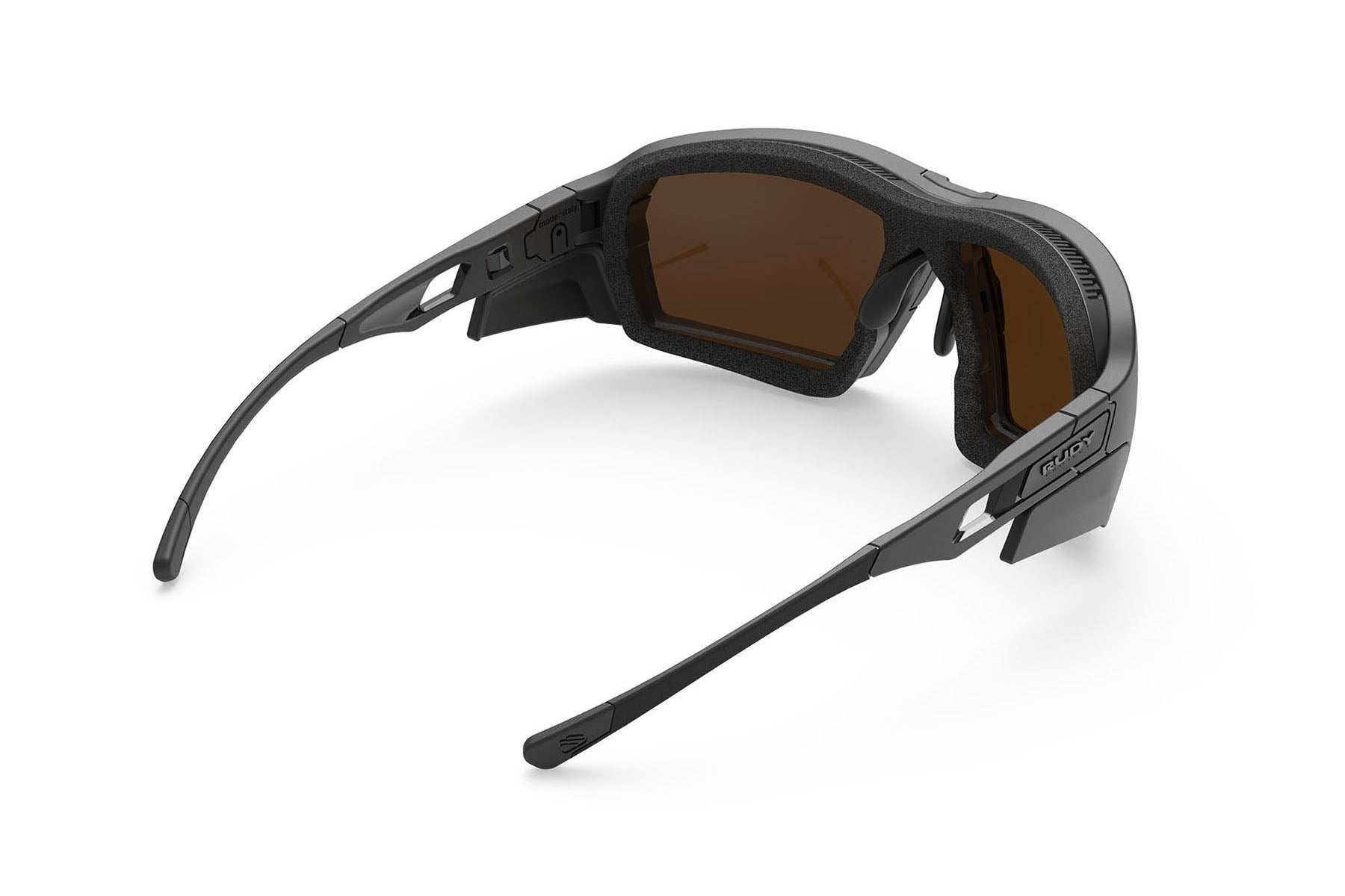 Rudy Project Agent Q Performance Kit sunglasses in Agent Q Matte Black with Hi-Altitude and Multilaser Gold and Transparent Lenses - Modern Eye Care Portland