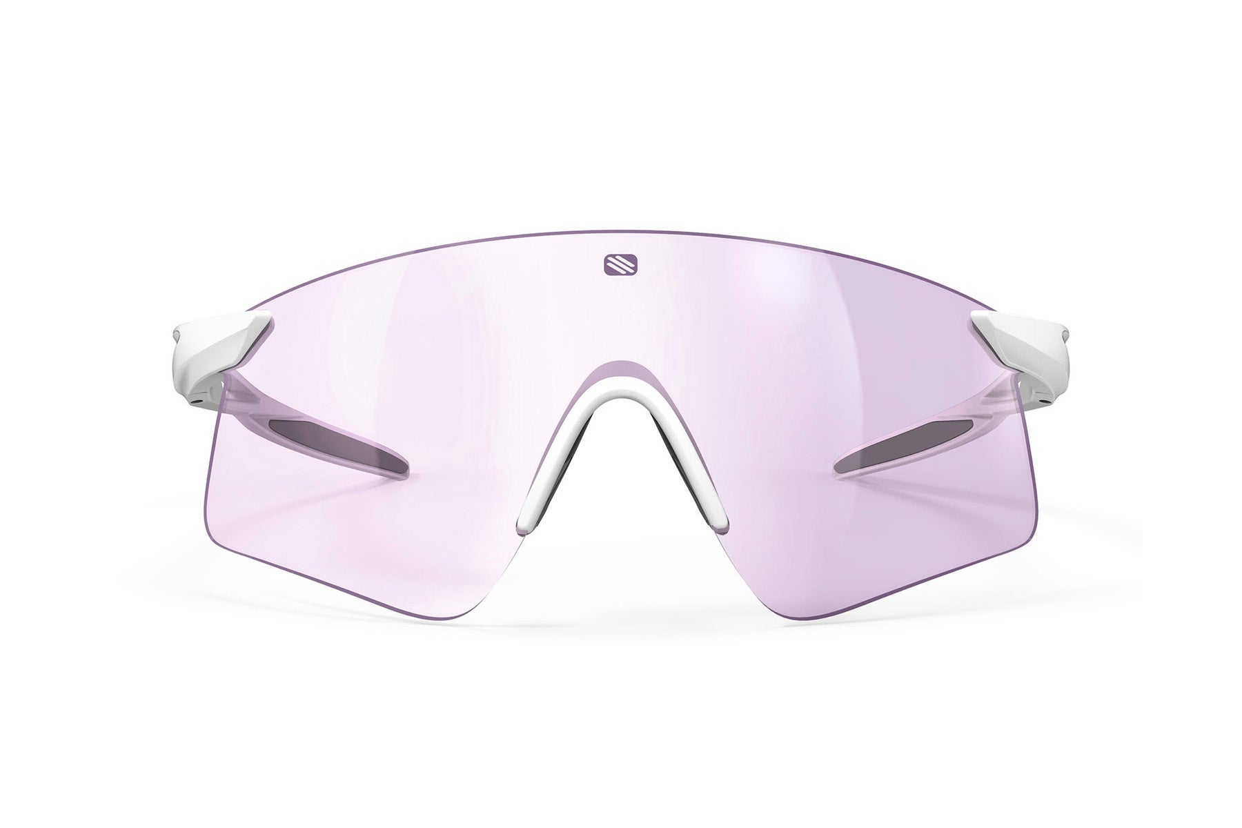 Rudy Project Astral Sphere sunglasses in Astral Sphere White Gloss Frame With ImpactX Photochromic 2 Laser Purple Lenses - Modern Eye Care Portland