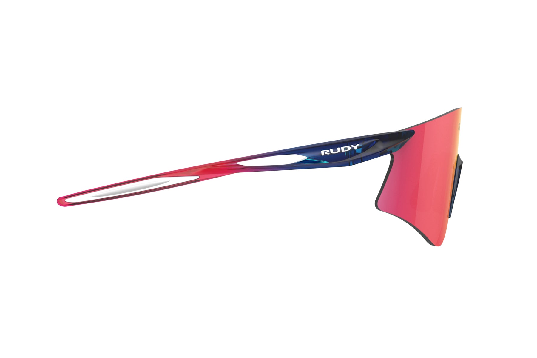 Rudy Project Astral Team USA Edition sunglasses in Astral Team USA Edition Crystal Blue Navy Fade Red Gloss with Multilaser Red Lenses - Modern Eye Care Portland