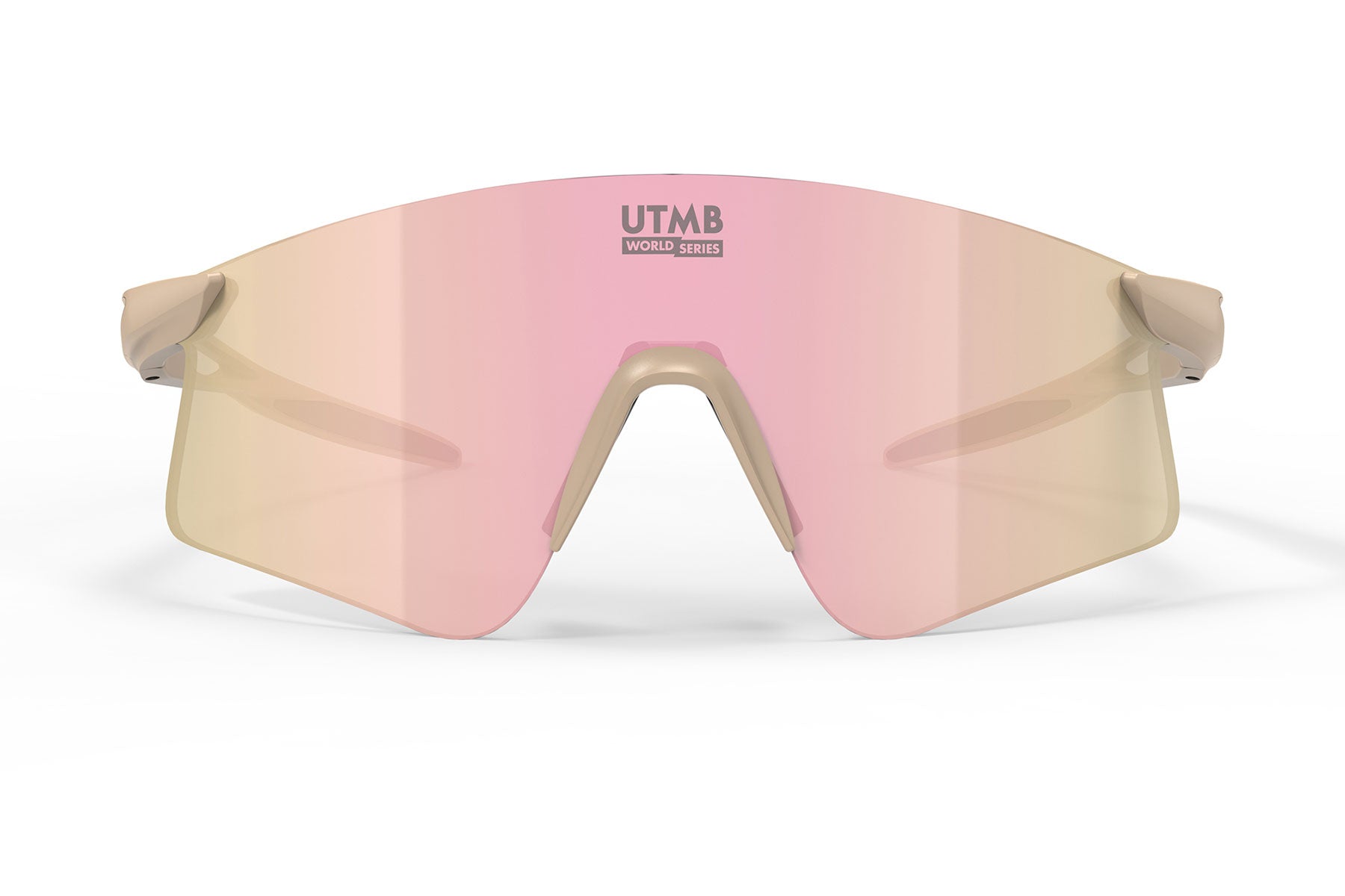 Rudy Project Astral X UTMB sunglasses in Astral X UTMB Desert Matte Frame With Multilaser Rose Gold Lenses - Modern Eye Care Portland