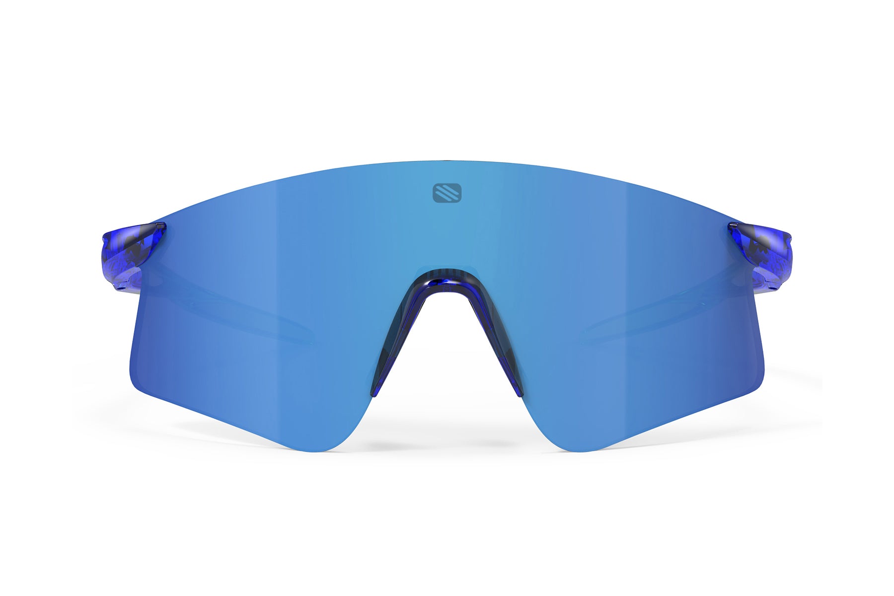Rudy Project Astral X sunglasses in Astral X Crystal Blue Green Fluo Gloss Frame With Multilaser Blue Lenses - Modern Eye Care Portland