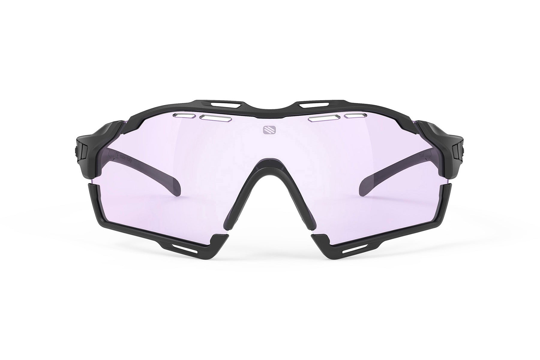 Rudy Project Cutline sunglasses in Cutline Black Matte With ImpactX Photochromic 2 Laser Purple Lenses - Modern Eye Care Portland