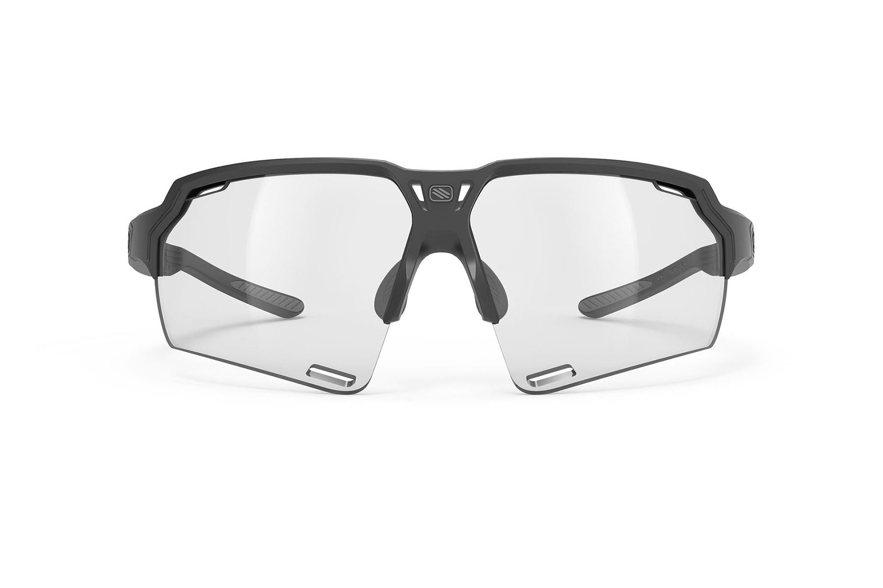 Rudy Project Deltabeat sunglasses in Deltabeat Black Matte Frame With ImpactX Photochromic 2 Black Lenses - Modern Eye Care Portland