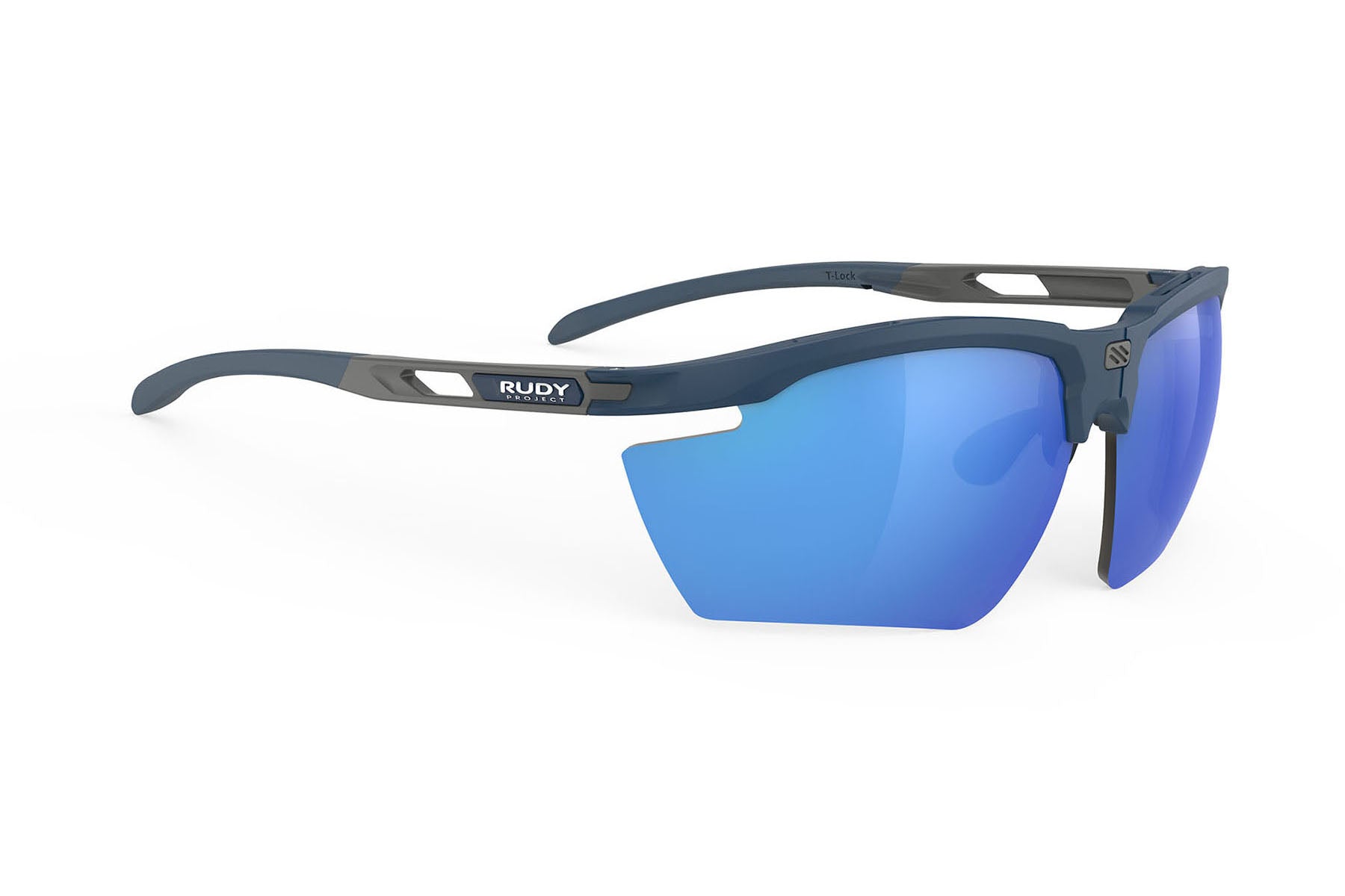 Rudy Project Magnus sunglasses in Magnus Blue Navy Matte Frame With Multilaser Blue Lenses - Modern Eye Care Portland
