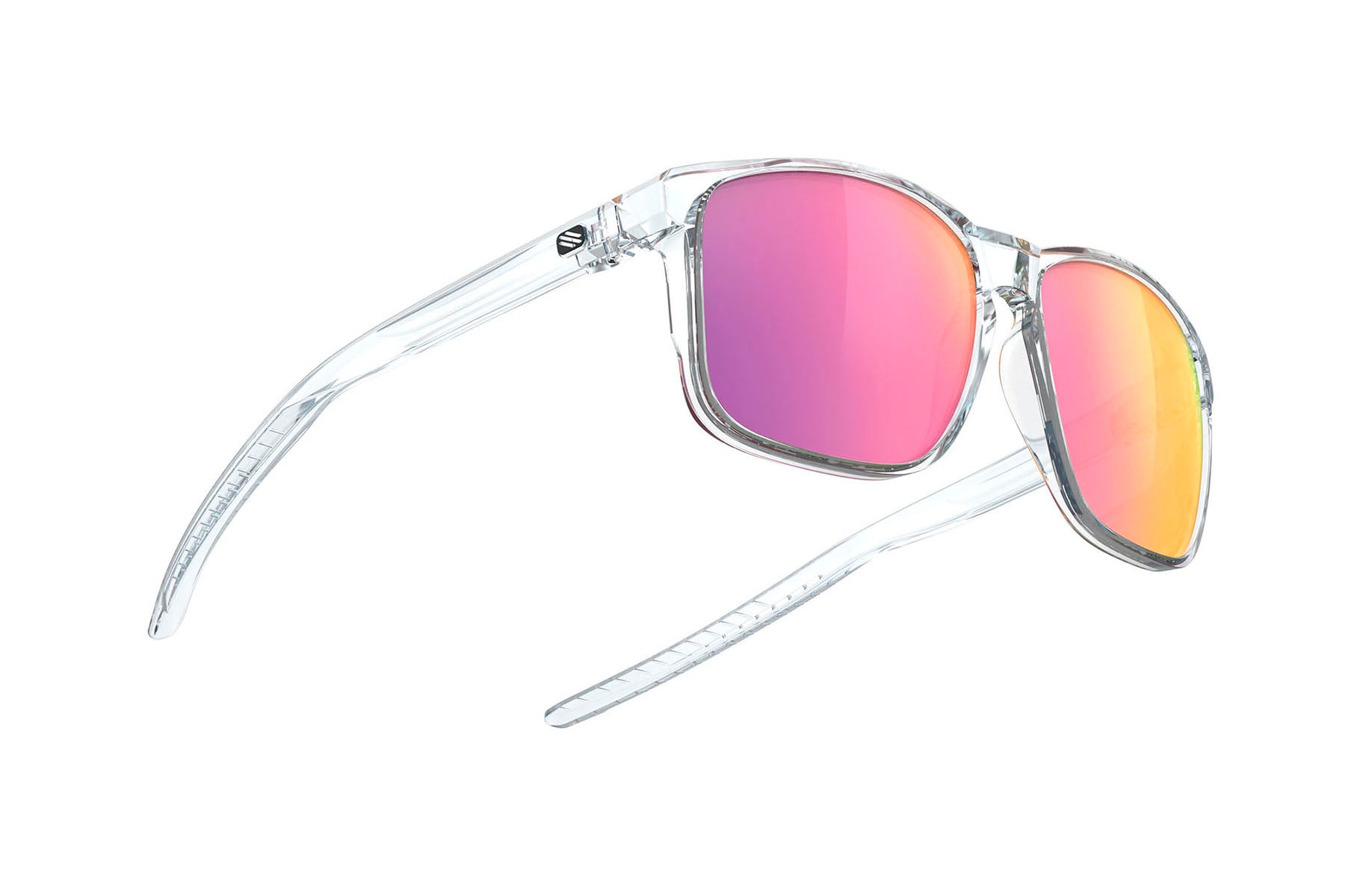 Rudy Project Overlap sunglasses in Overlap Crystal Gloss Frame With Multilaser Sunset Lenses - Modern Eye Care Portland