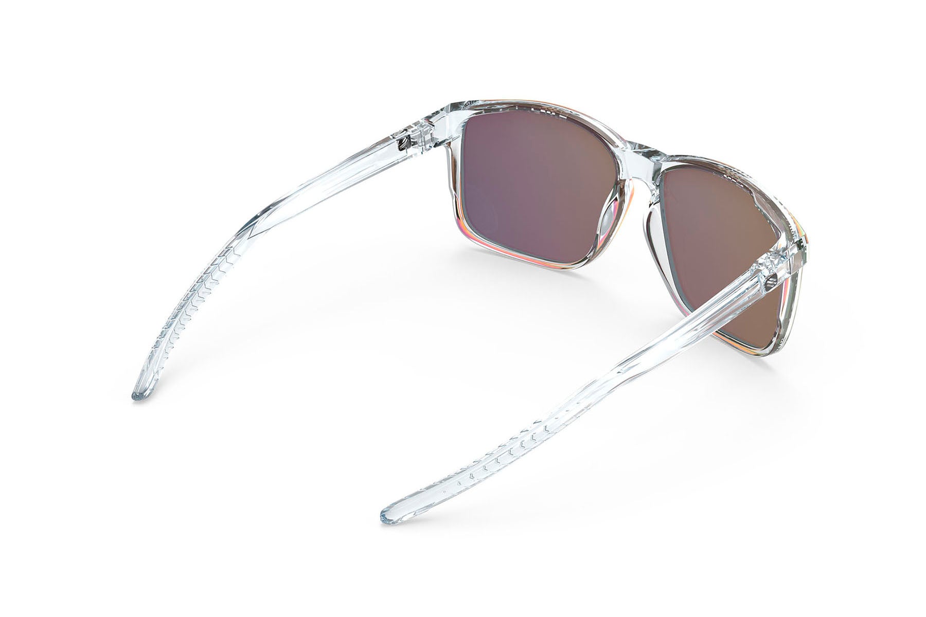 Rudy Project Overlap sunglasses in Overlap Crystal Gloss Frame With Multilaser Sunset Lenses - Modern Eye Care Portland