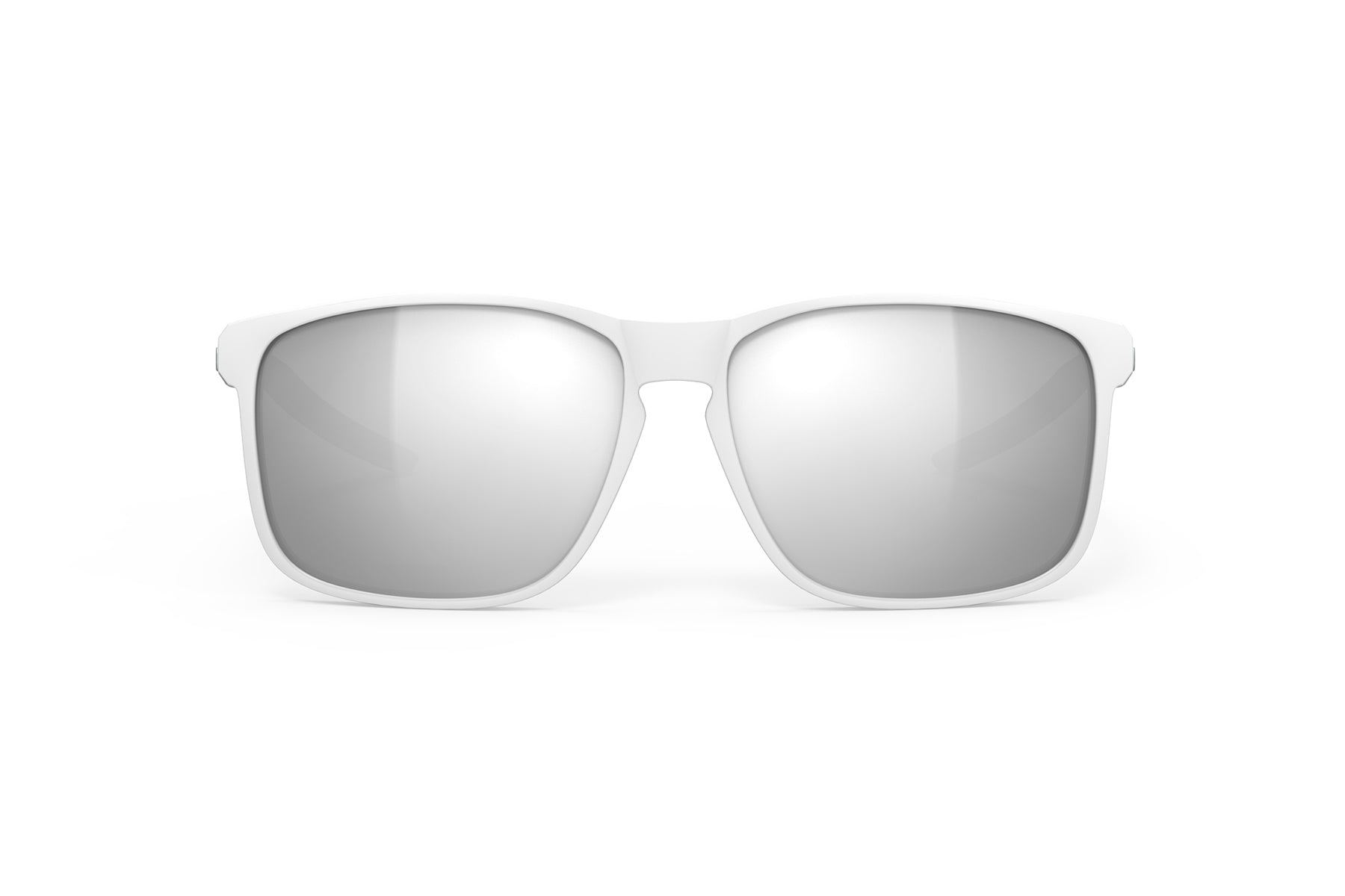 Rudy Project Overlap sunglasses in Overlap White And Green Sage Matte Frame With Laser Black Lenses - Modern Eye Care Portland