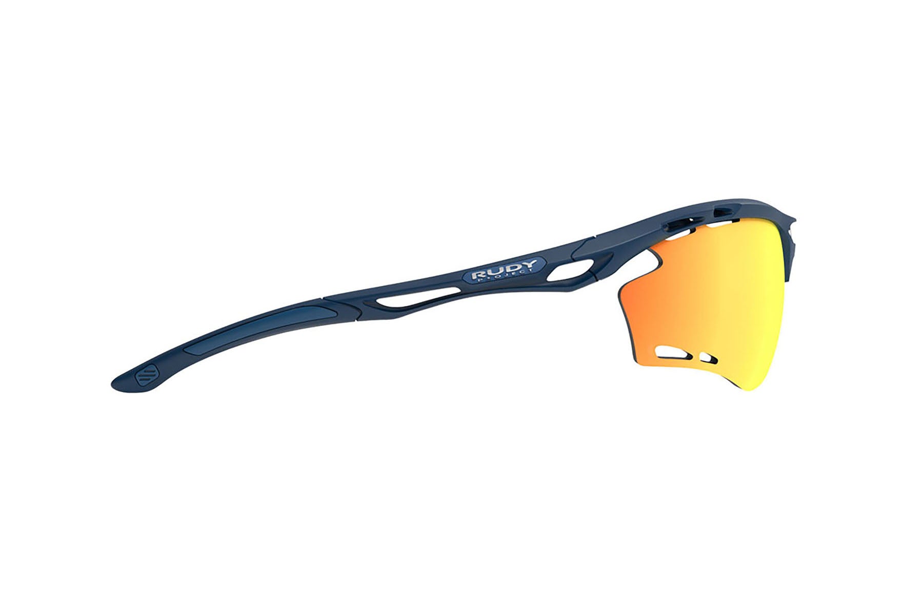 Rudy Project Propulse sunglasses in propulse Navy Blue Matte Frame and Multilaser Orange Lenses - Modern Eye Care Portland
