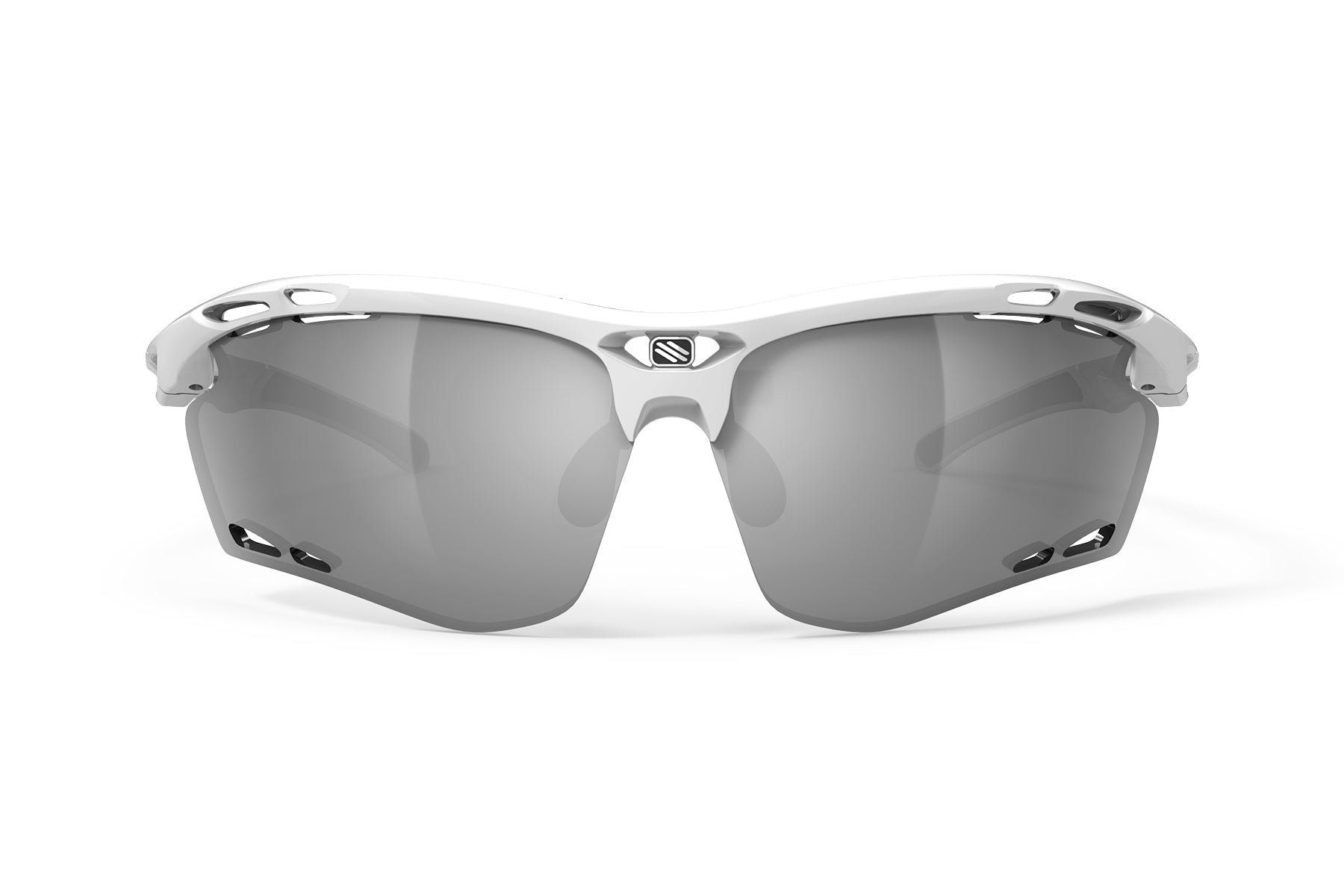 Rudy Project Propulse sunglasses in propulse White Gloss Frame and Laser Black Lenses - Modern Eye Care Portland