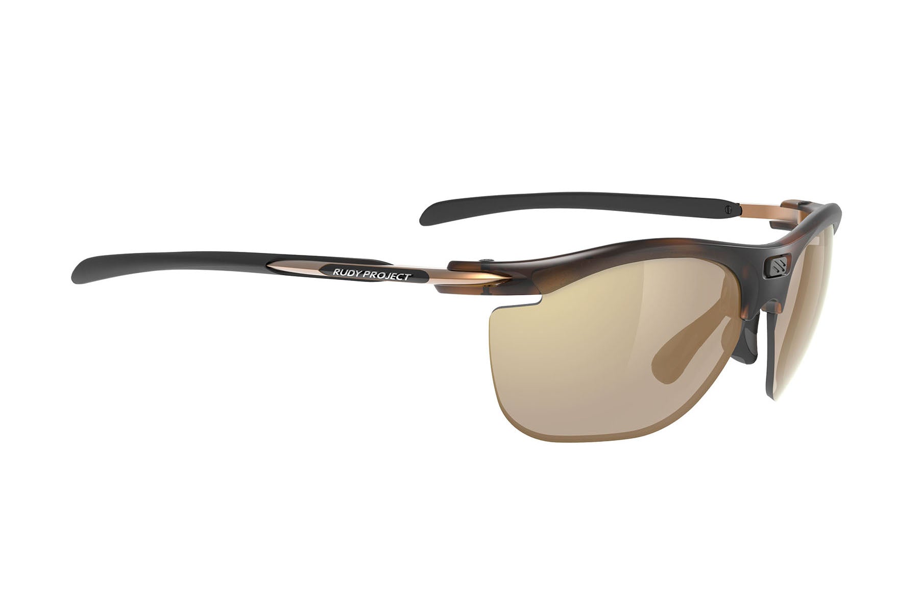 Rudy Project Rydon Slim Curva sunglasses in Rydon Slim Curva Demi Turtle Gloss Frame With ImpactX Photochromic 2 Laser Crimson Lenses - Modern Eye Care Portland