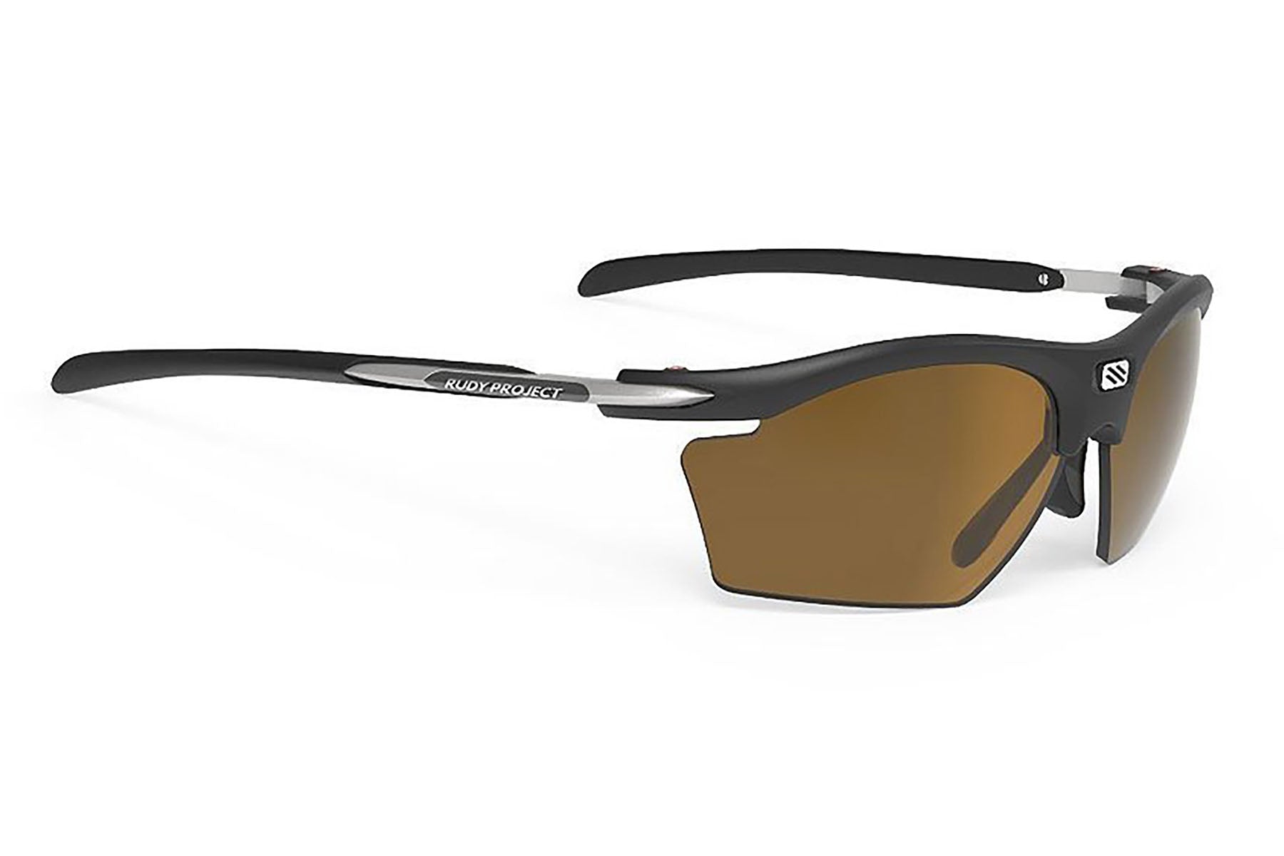 Rudy Project Rydon Slim sunglasses in Rydon Slim Matte Black Frame and Polar 3FX Brown Laser Lenses - Modern Eye Care Portland