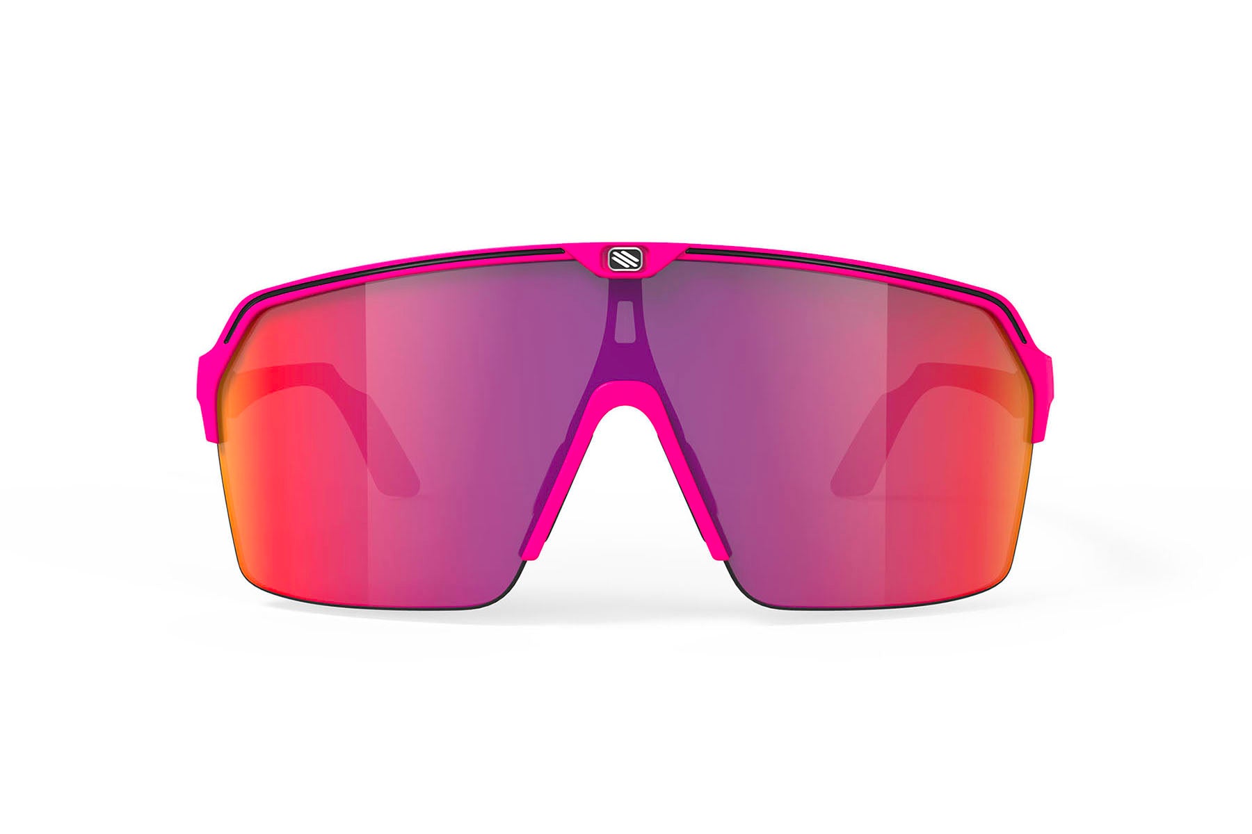 Rudy Project Spinshield Air sunglasses in Spinshield Air Pink Fluo Matte with Multilaser Red Lenses - Modern Eye Care Portland