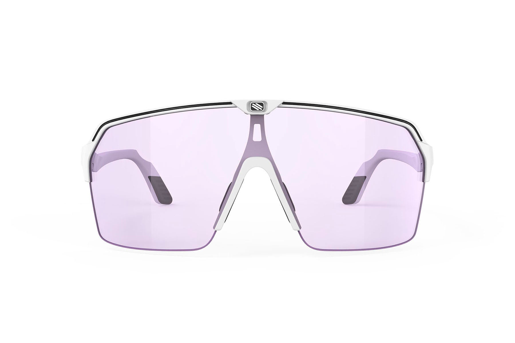 Rudy Project Spinshield Air sunglasses in Spinshield Air White Matte with ImpactX Photochromic 2 Laser Purple Lenses - Modern Eye Care Portland