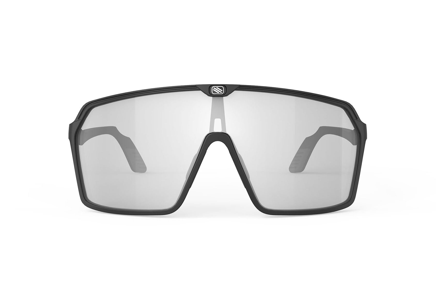 Rudy Project Spinshield sunglasses in Spinshield Black Matte with ImpactX Photochromic 2 Laser Black Lenses - Modern Eye Care Portland