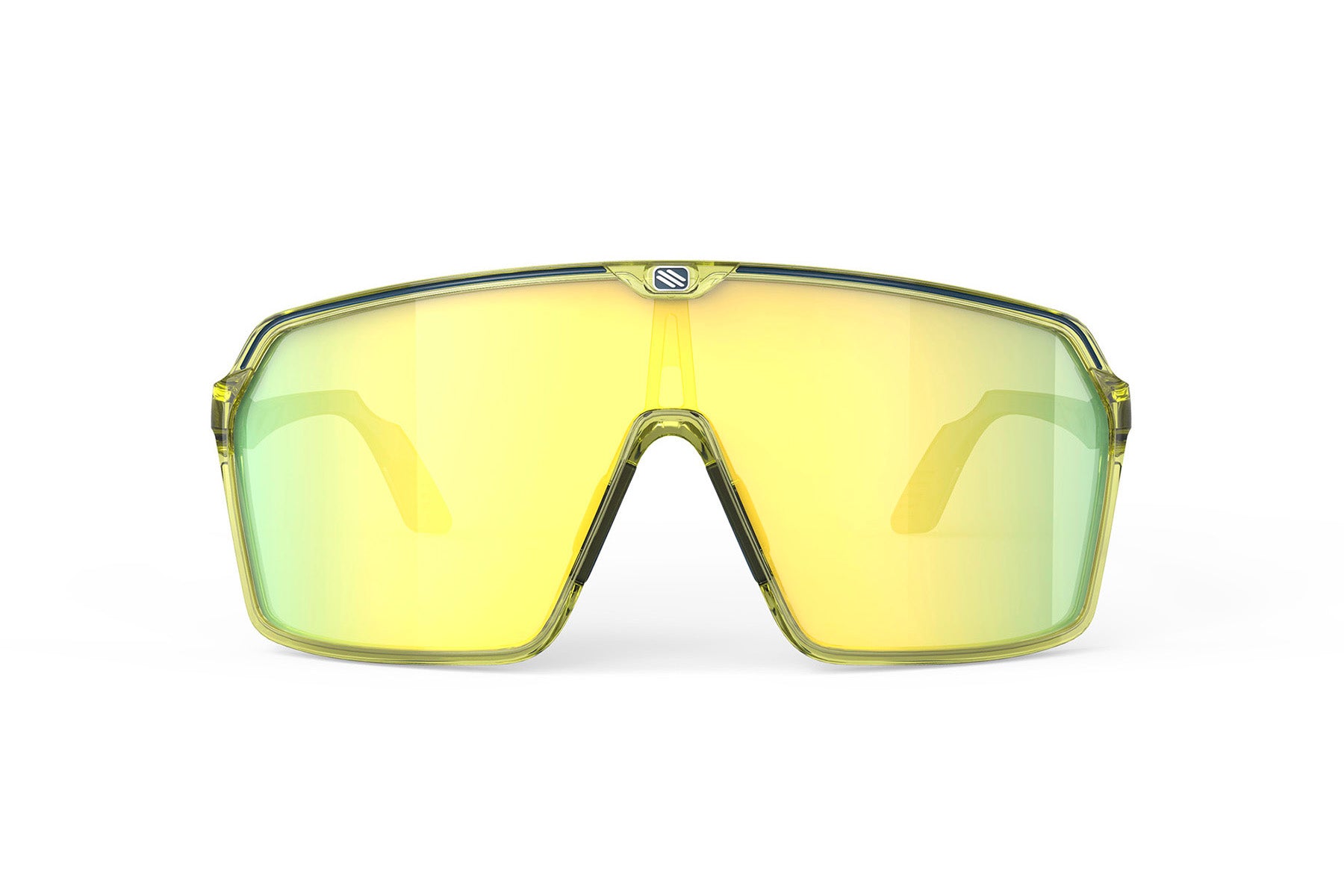 Rudy Project Spinshield sunglasses in Spinshield Crystal Apple Fade Avio With Multilaser Yellow Lenses - Modern Eye Care Portland