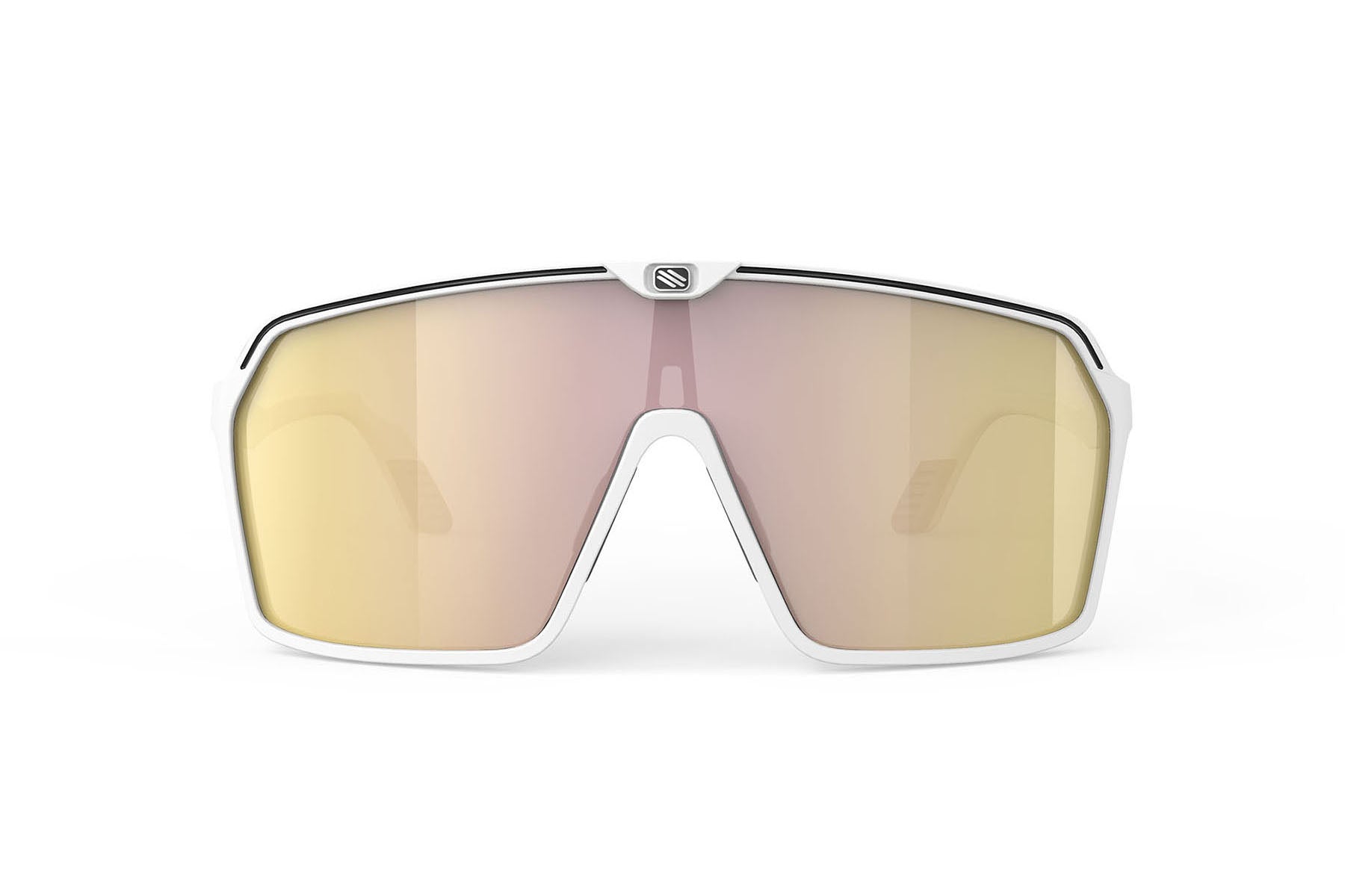 Rudy Project Spinshield sunglasses in Spinshield White Matte with Multilaser Gold Lenses - Modern Eye Care Portland