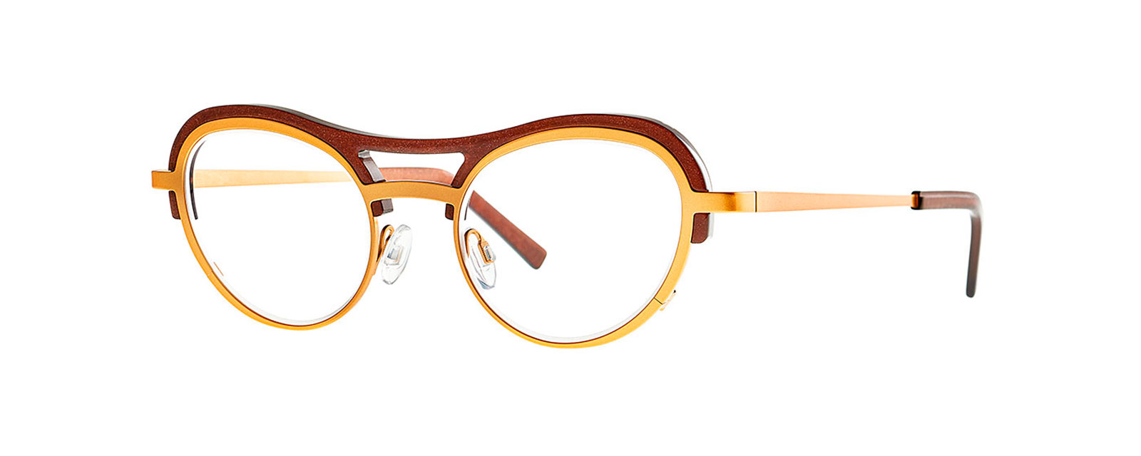 theo CINNAMON CAPPUCCINO eyeglasses in 6 - Glance Glasses