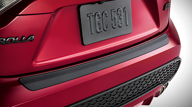 Rear Bumper Protector - Black (Corolla) 