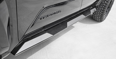 Fab Fours Step Sliders Matte Black - Double Cab (Tacoma)