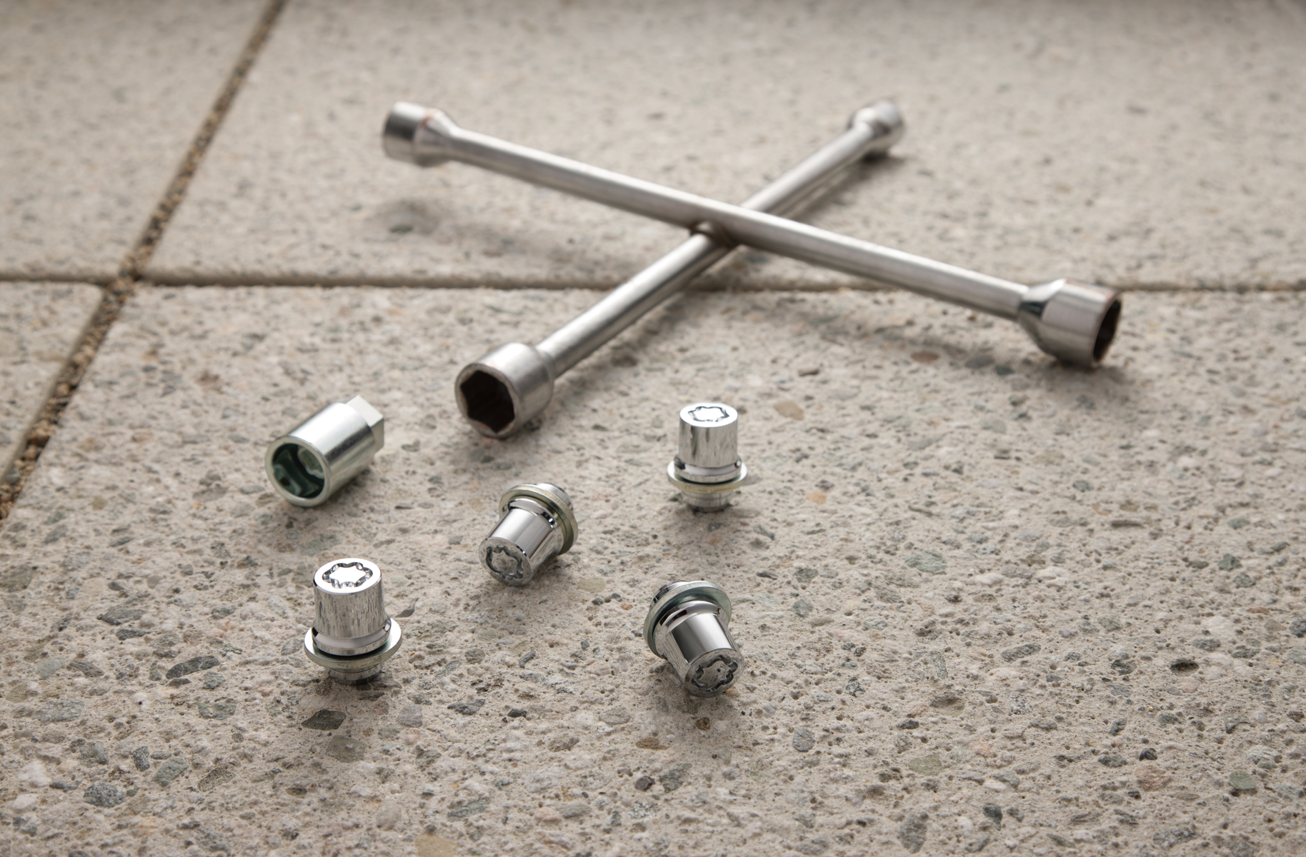 Alloy Wheel Locks-Chrome