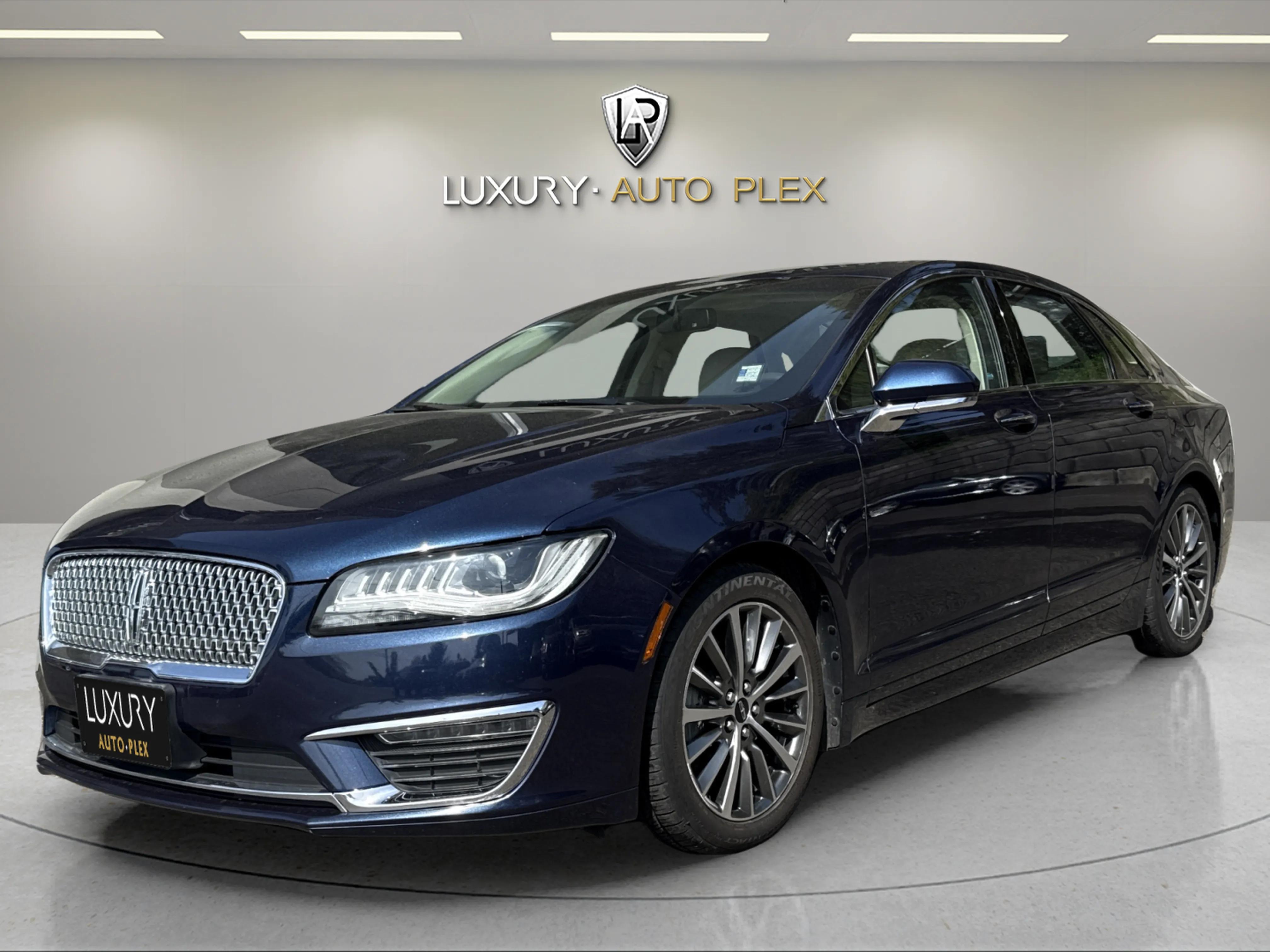 Blue 2017 Lincoln MKZ Hybrid Select FWD Sedan Front-Wheel Drive Continuously Variable Transmission