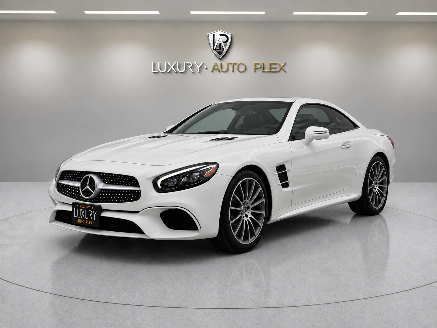 White 2019 Mercedes-Benz SL-Class Convertible Rear-Wheel Drive 9-Speed Automatic