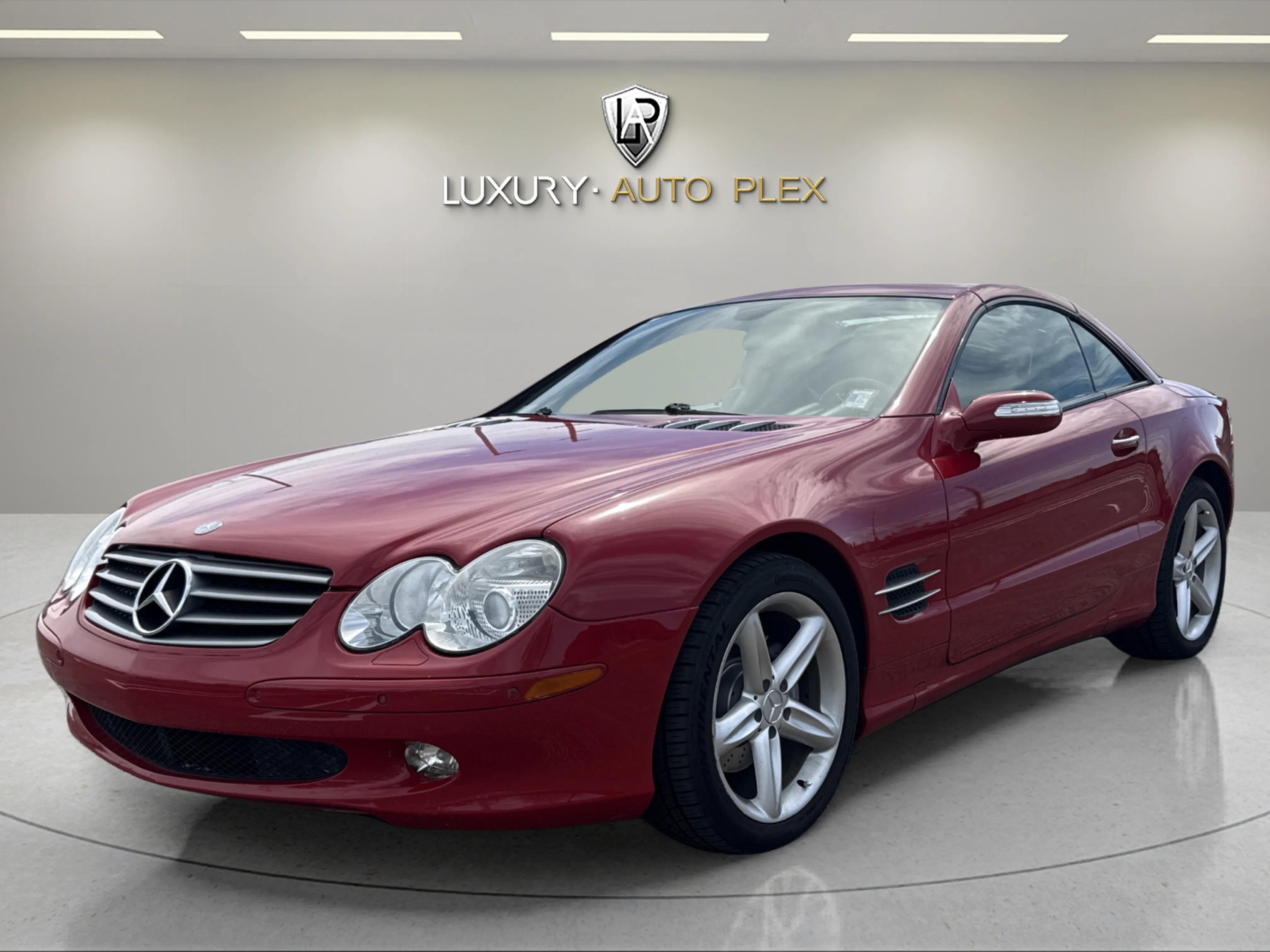Red 2005 Mercedes-Benz SL-Class SL 500 Convertible Rear-Wheel Drive Automatic