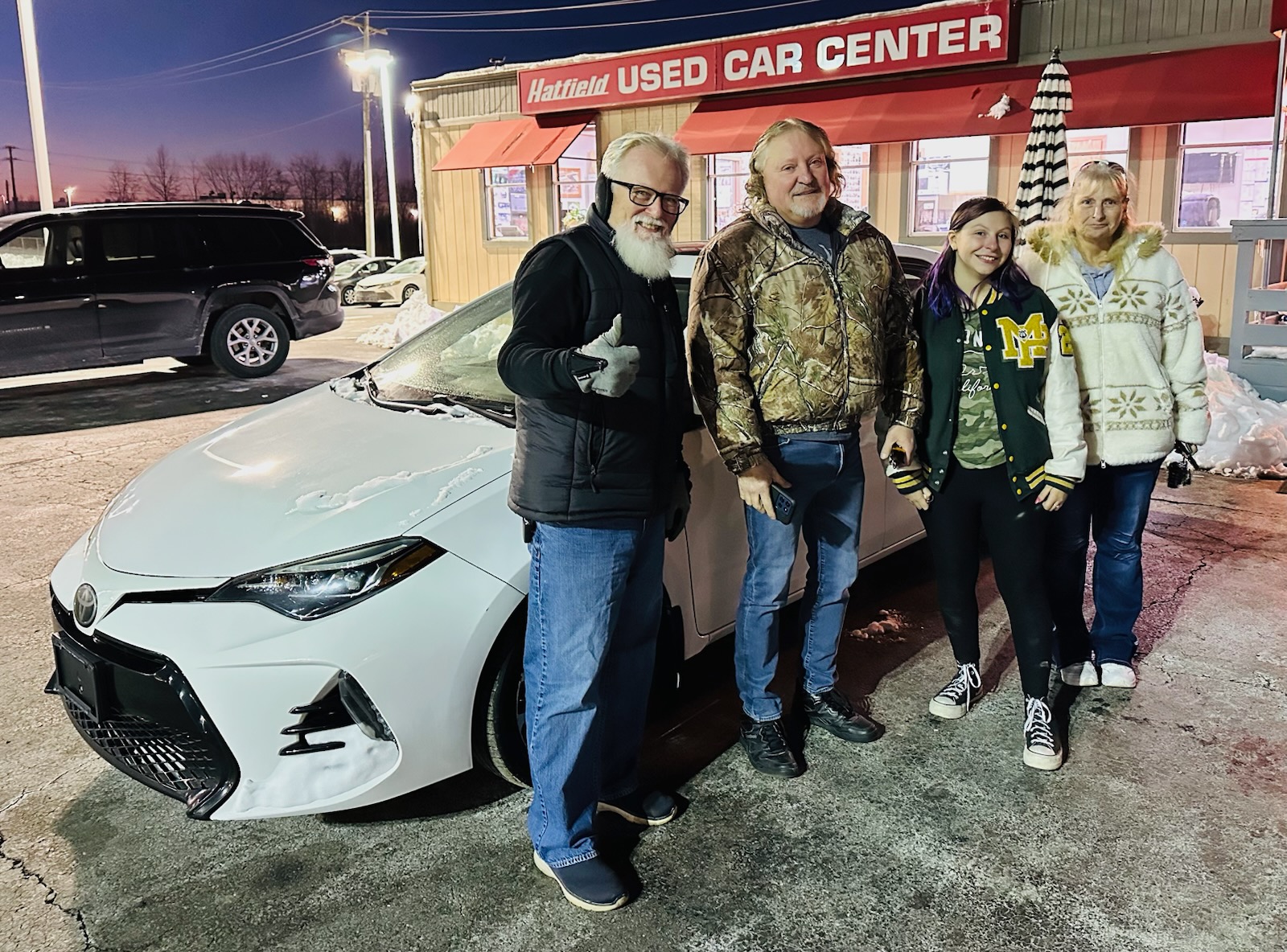 Gary Baylee Jan w Ron Corolla - Hatfield Used Car Center customer