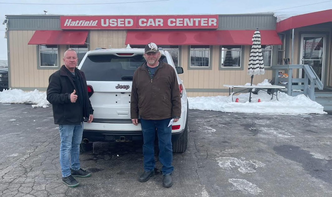 Kevin's GC Trailhawk w Serge - Hatfield Used Car Center customer