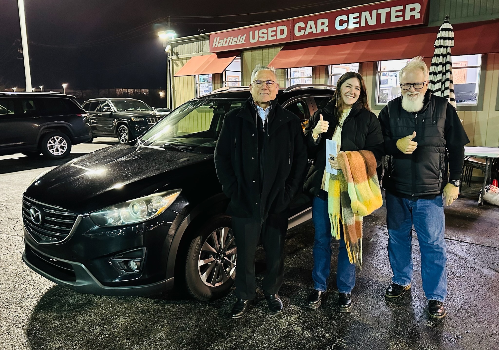 Sarah's Mazda CX5 w Ron - Hatfield Used Car Center customer