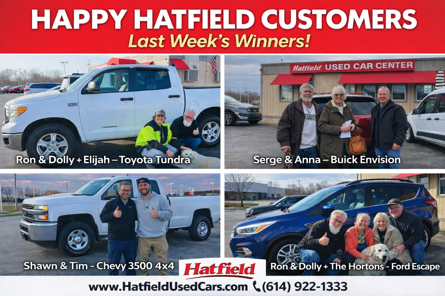 Shawn n Tim Chevy 3500 4 x 4 - Hatfield Used Car Center customer